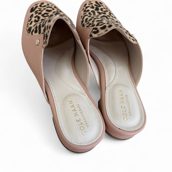 Cole Haan Women's Mules in Leopard and Pink - Picture 3 of 5
